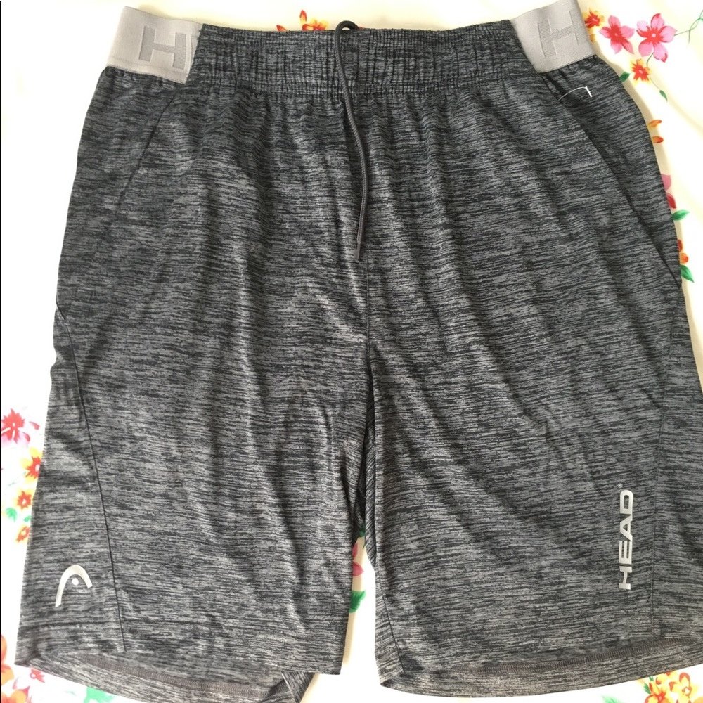 Head Grey Heather Basketball Shorts (Size M)